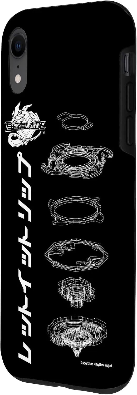 BEYBLADE SCHEMATIC Case for iPhone XR