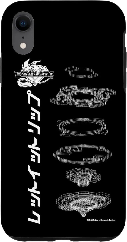 BEYBLADE SCHEMATIC Case for iPhone XR