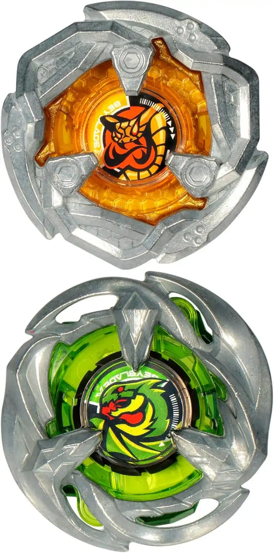 Beyblade X Gale Wyvern 5-80GB and Tail Viper 3-80HN Dual Pack Set with 2 Right-Spinning Tops; Battling Top Toys for 8 Year Old Boys and Girls