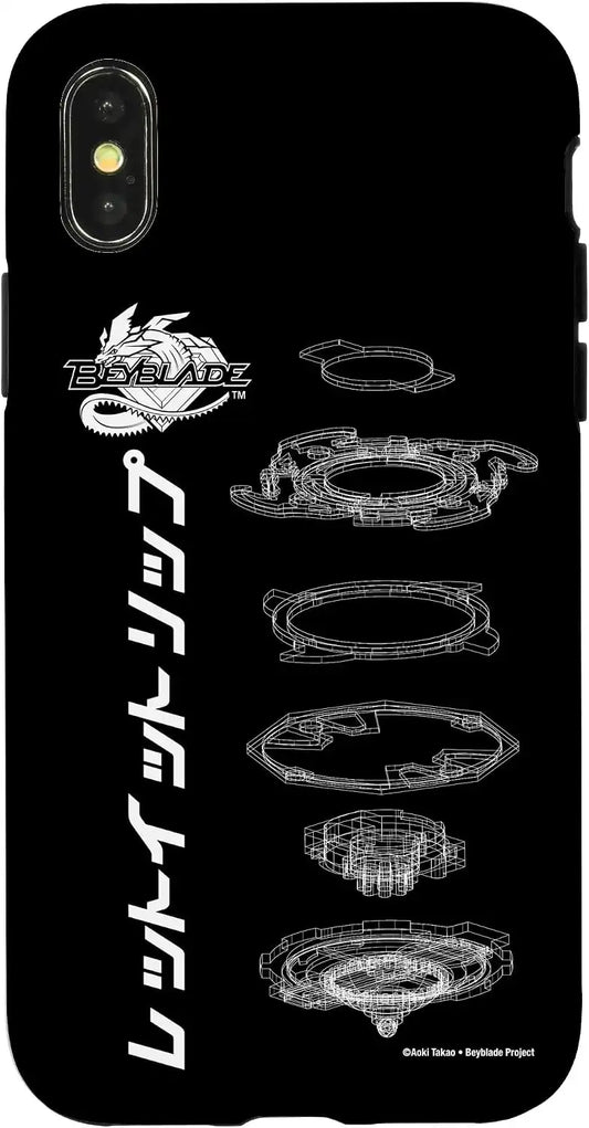 BEYBLADE SCHEMATIC Case for iPhone X/XS