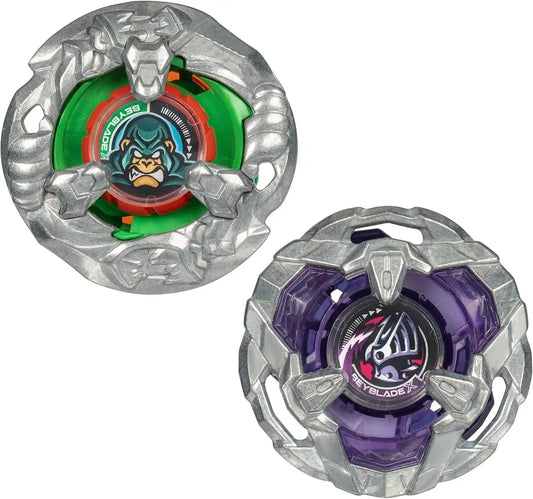 Beyblade X Yell Kong 3-60GB and Helm Knight 5-80T Dual Pack Set with 2 Right-Spinning Tops; Battling Top Toys for 8 Year Old Boys and Girls