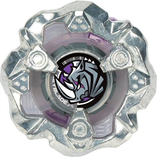 Beyblade X Horn Rhino 3-80S Booster Pack Set with Defense Type Right-Spinning Top; Battling Top Toys for 8 Year Old Boys and Girls