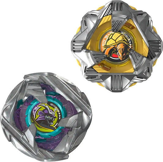 Beyblade X Calibur Samurai 6-70M BX & Obsidian Shell 3-85S BX Takara Tomy Dual Pack Set with 2 Right-Spinning Tops, Battling Tops Game Toys, Ages 8+