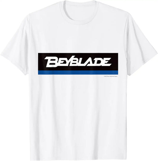 BEYBLADE WORDMARK WHITE MONOCHROME T-Shirt