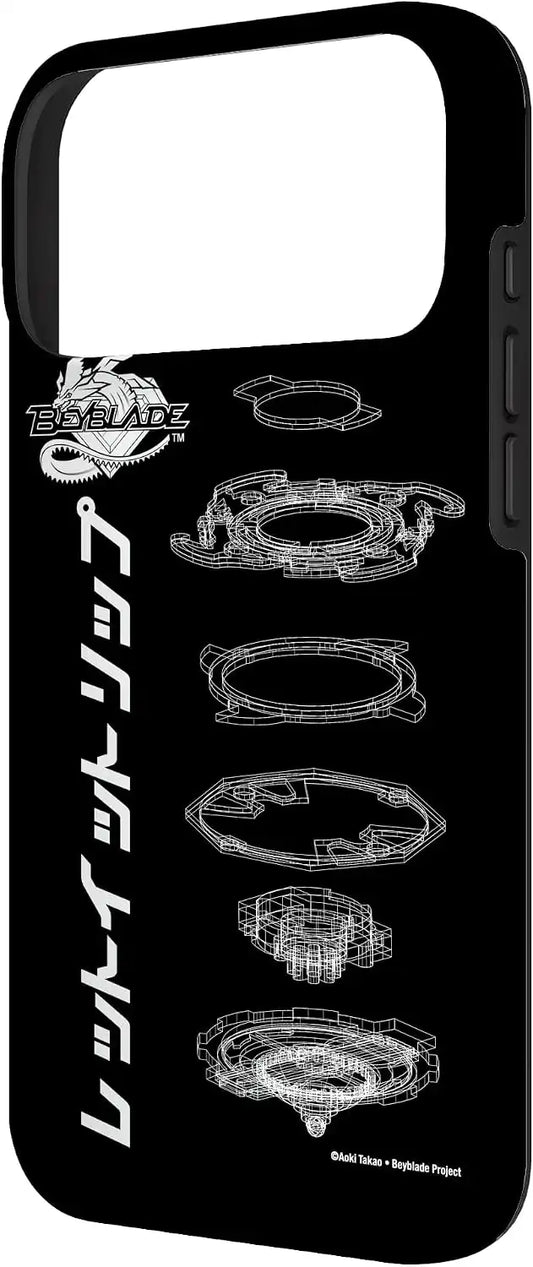 Beyblade Schematic Case for iPhone 17 Pro Max