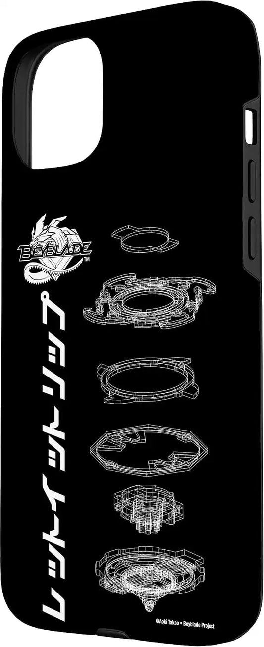BEYBLADE SCHEMATIC Case for iPhone 15 Plus