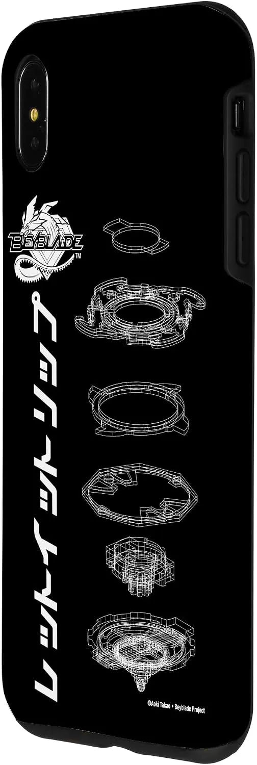 BEYBLADE SCHEMATIC Case for iPhone XS Max