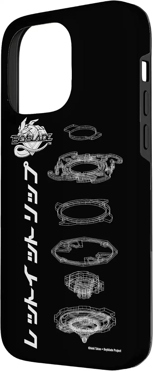 BEYBLADE SCHEMATIC Case for iPhone 14 Pro Max