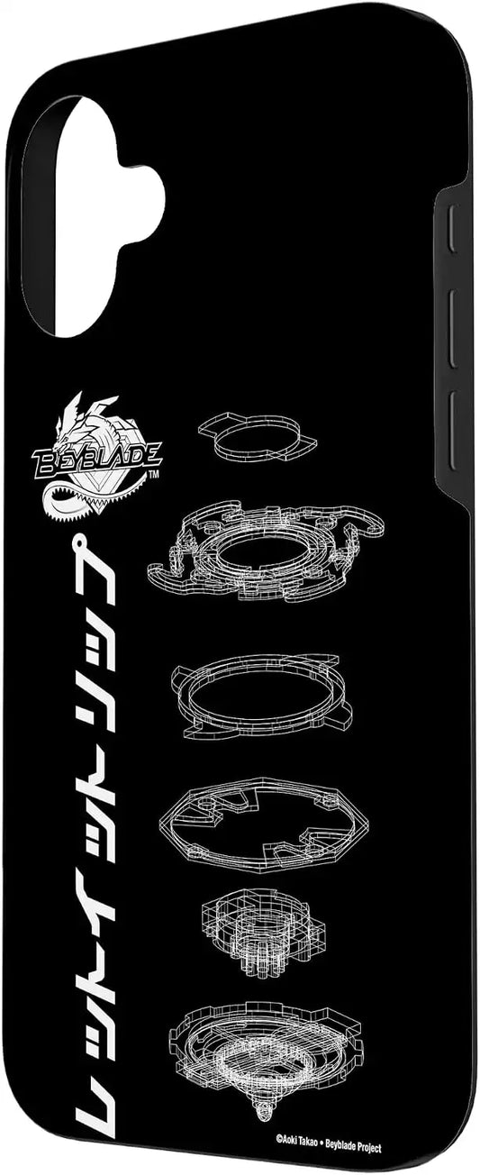 BEYBLADE SCHEMATIC Case for iPhone 16 Plus