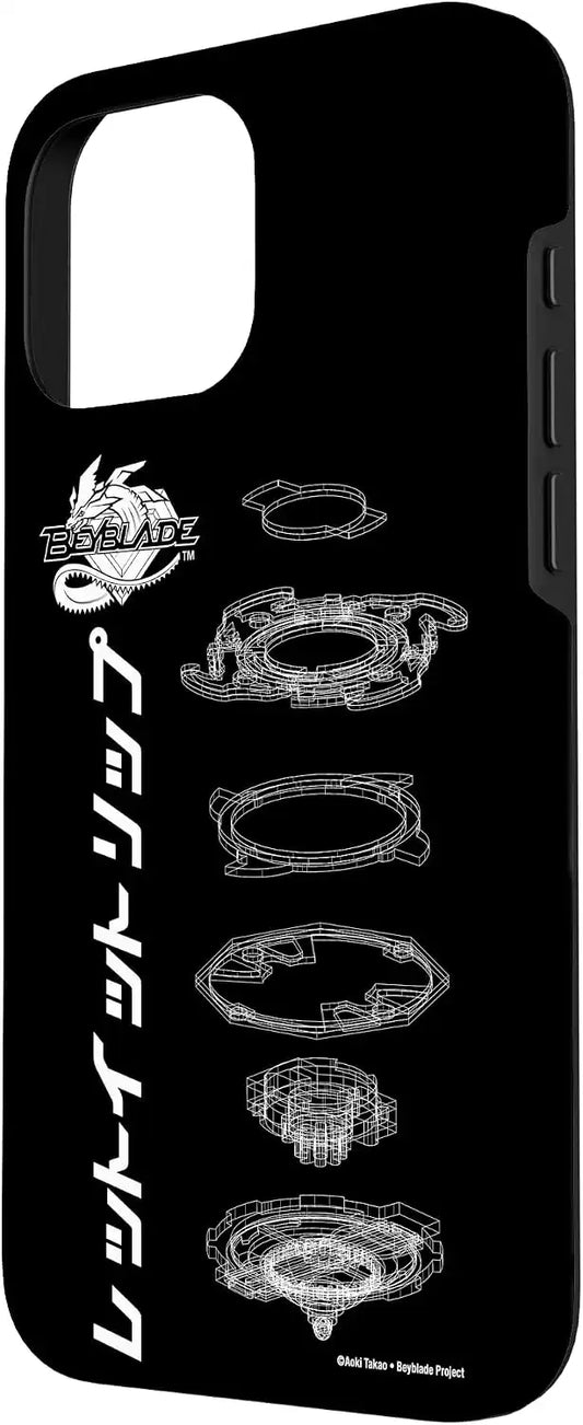 BEYBLADE SCHEMATIC Case for iPhone 16 Pro Max