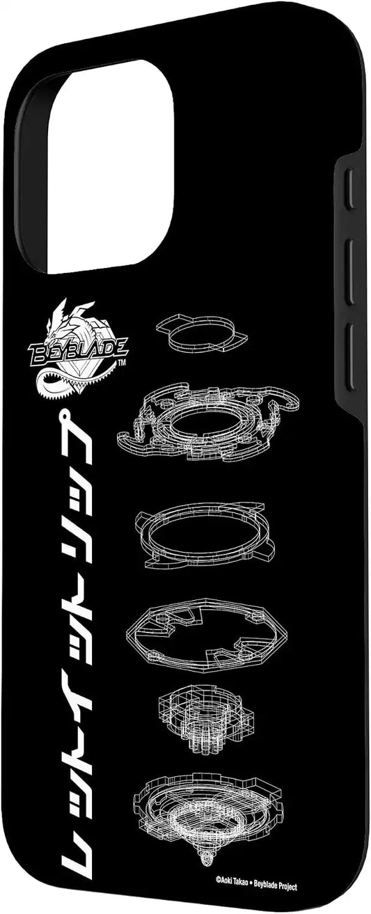 BEYBLADE SCHEMATIC Case for iPhone 16 Pro