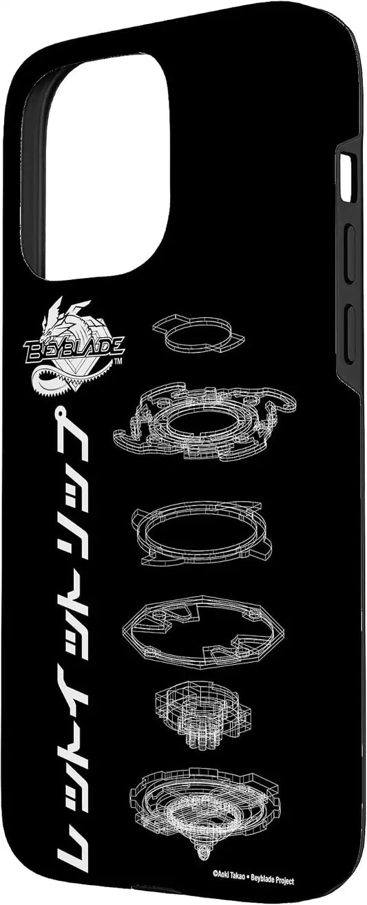 BEYBLADE SCHEMATIC Case for iPhone 15 Pro Max