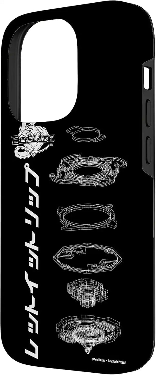 BEYBLADE SCHEMATIC Case for iPhone 14 Pro