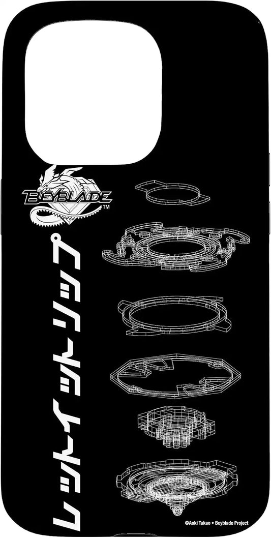 BEYBLADE SCHEMATIC Case for iPhone 15 Pro