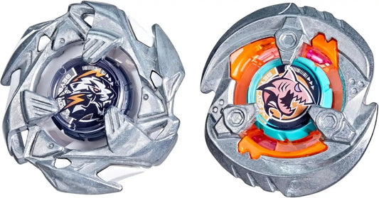 Beyblade X Gill Shark 4-70O BX & Pearl Tiger 3-60U BX Dual Pack Set with 2 Right-Spinning Tops; Authentic Takara Tomy Battle Tops; Games/Toys for Boys & Girls 8+