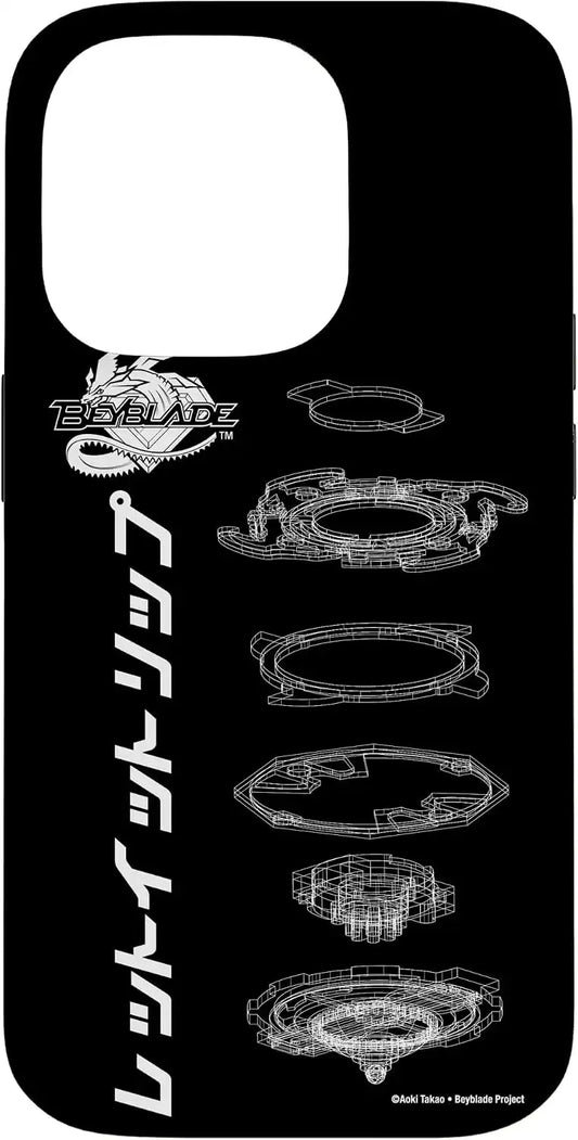BEYBLADE SCHEMATIC Case for iPhone 14 Pro