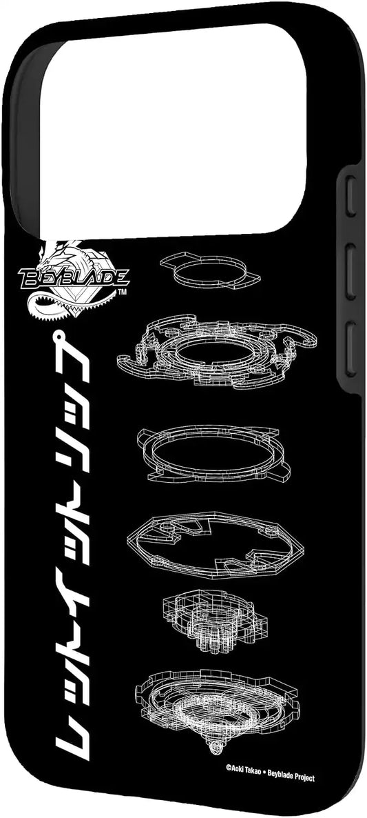 Beyblade Schematic Case for iPhone 17 Pro
