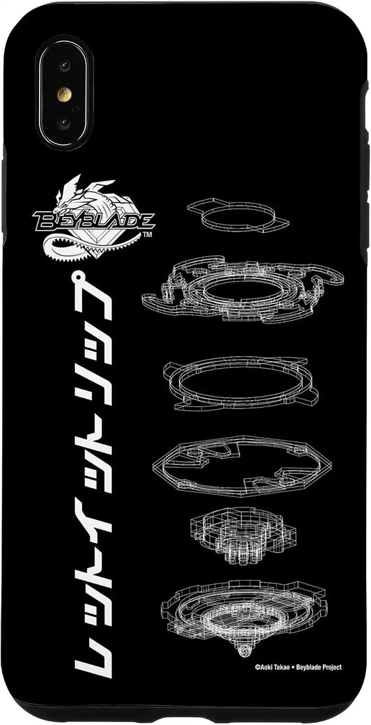 BEYBLADE SCHEMATIC Case for iPhone XS Max