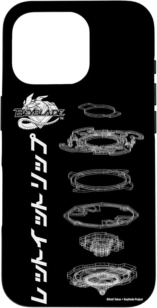 BEYBLADE SCHEMATIC Case for iPhone 16 Pro