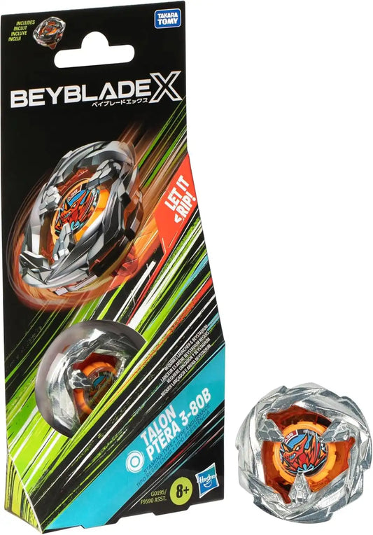 Beyblade X Talon Ptera 3-80B Booster Pack Set with Stamina Type Right-Spinning Top; Battling Top Toys for 8 Year Old Boys and Girls