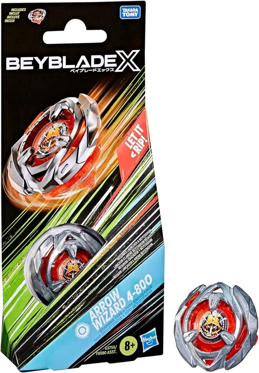 Beyblade X Arrow Wizard 4-80O Booster Pack Set with Takara Tomy Stamina Type Top, Battling Tops Game Toys, Ages 8+