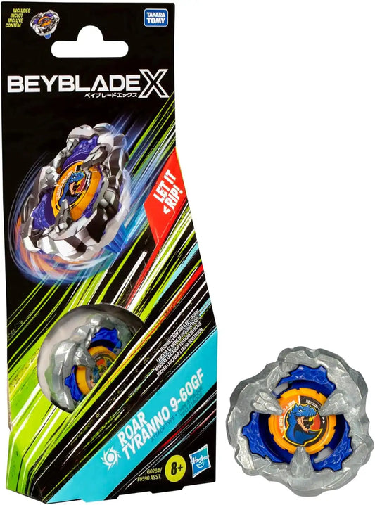 Beyblade X Roar Tyranno 9-60GF Booster Pack Set with Attack Type Right-Spinning Top; Battling Top Toys for 8 Year Old Boys and Girls