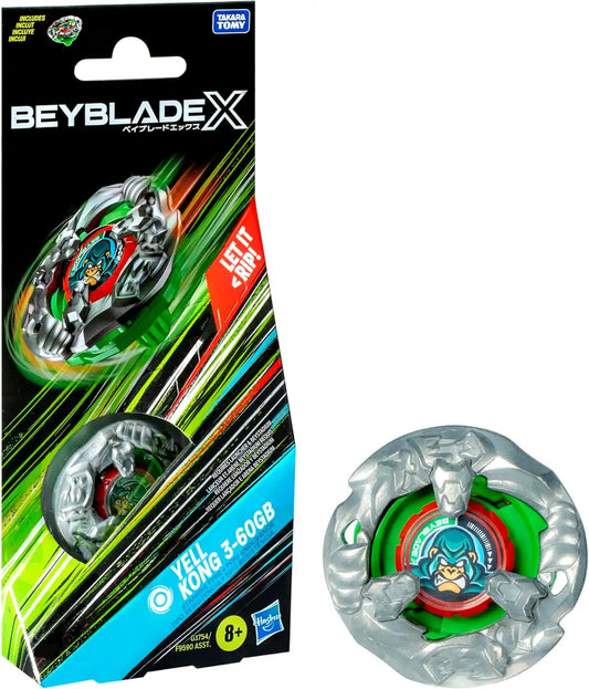 Beyblade X Yell Kong 3-60GB Booster Pack Set with Stamina Type Top; Authentic Takara Tomy Battle Tops Games/Toys for Boys and Girls 8+