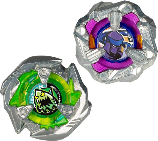 Beyblade X Knife Shinobi 4-80HN and Keel Shark 3-80F Dual Pack Set with 2 Right-Spinning Tops; Battling Top Toys for 8 Year Old Boys and Girls