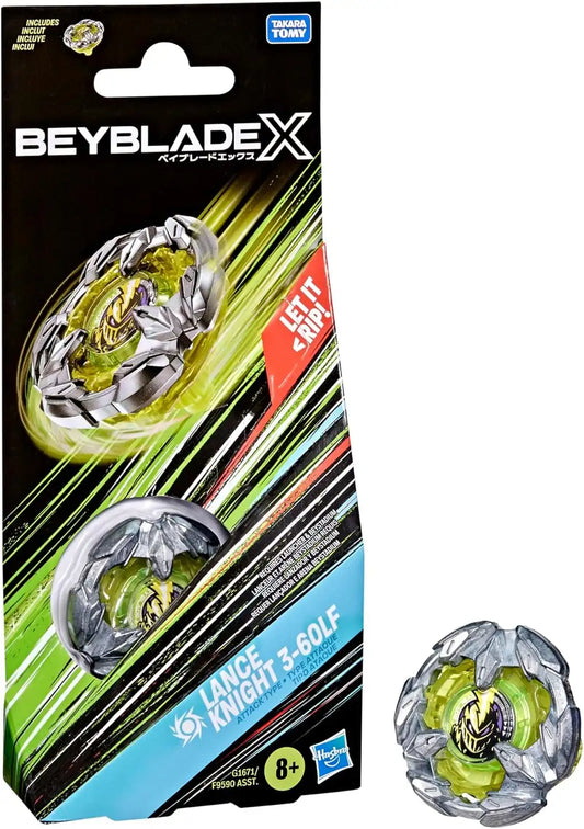 Beyblade X Lance Knight 3-60LF Booster Pack Set with Takara Tomy Attack Type Top, Battling Tops Game Toys, Ages 8+